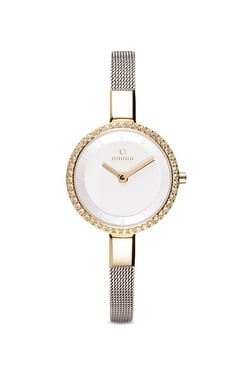 OBAKU V129LEGIMC Siv Glimt Gold-bi Analog Watch For Women