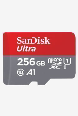 SanDisk Ultra SDSQUAR-256G-GN6MA 256 GB Memory Card (Red/Grey)