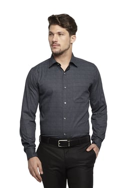 Buy Raymond Black Regular Fit Shirt for 