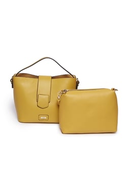 Westside Bags Handbags Online In India At Tata Cliq Lov By Westside Mustard Satchel Bag With Pouch