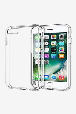 Tukzer Candy Grip Case with Soft Bumper Hard Back Cover for Apple iPhone 7 Plus (Transparent)