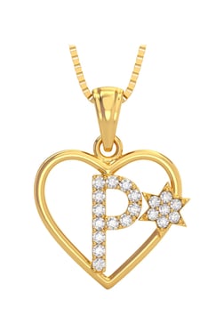 P name online locket gold