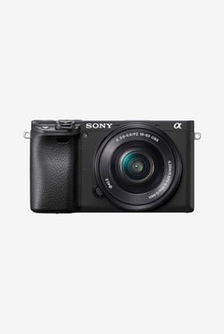 Sony Alpha ILCE-6400L (16-50mm Zoom Lens) Mirrorless DSLR Camera with 64GB Card, Carry Case (Black)