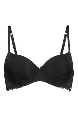 Buy Hunkemoller Black Under Wired Padded Demi Cup Bra for Women Online @  Tata CLiQ