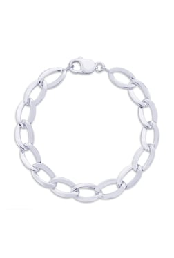 Ula x Chain Link Bracelet | 925 Sterling Silver 19 cm - 7.48 in