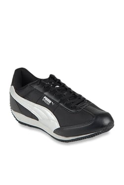 puma velocity tetron ii idp black & white sneakers