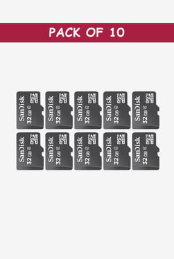 SanDisk SDSDQM-032G-B35A 32 GB Memory Card (Black) - Pack of 10