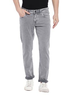 Buy Lawman Pg3 Grey Slim Fit Lightly Washed Jeans for Mens Online  Tata  CLiQ
