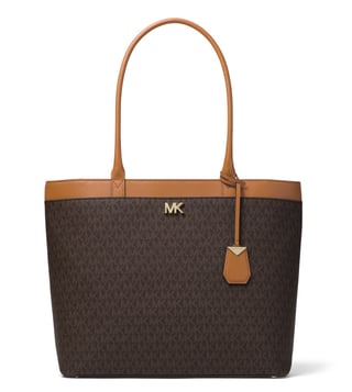 Maddie medium leather tote michael best sale kors