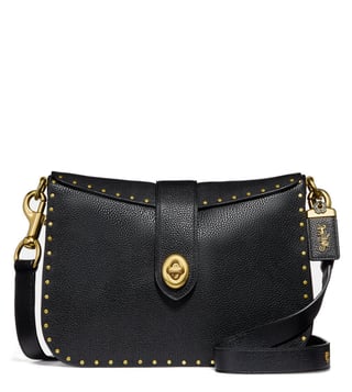 Buy Coach Black Border Rivets Page 27 Shoulder Bag for Women