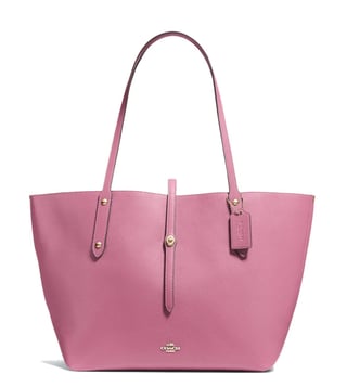 Coach market tote clearance in polished pebble leather