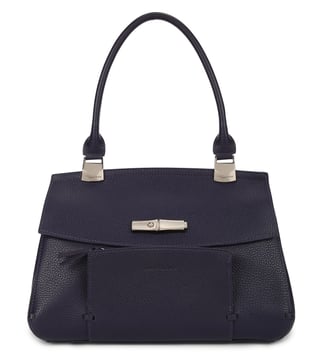 Buy Longchamp Amethyst Longchamp Madeleine Medium Satchel for Women Online Tata CLiQ Luxury