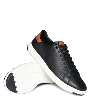 Cole haan cheap black leather sneakers