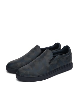 Buy Armani Exchange Camo Blue Geo Loafers for Men Online @ Tata CLiQ Luxury