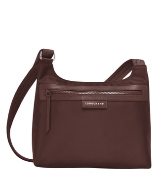 Buy Longchamp Greige Le Pliage Cuir Medium Cross Body Bag for Women Online  @ Tata CLiQ Luxury