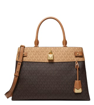 Gramercy large logo clearance satchel