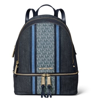 Michael kors rhea denim backpack new arrivals