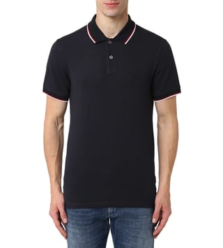 Buy Armani Exchange Navy Half Sleeves Slim Fit Polo T-Shirt for Men Online  @ Tata CLiQ Luxury