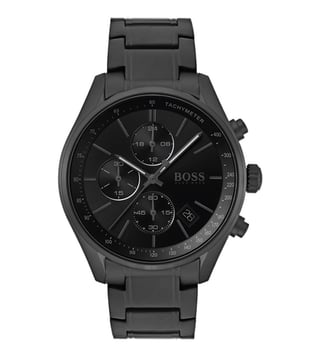 mens black boss watch