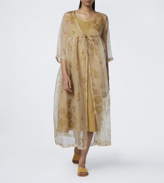 Buy Anavila Yellow Cotton Summer Dress only at Tata CLiQ Luxury