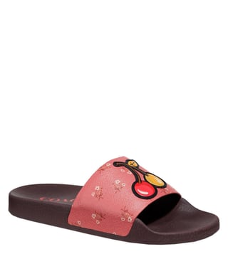 Buy Coach Pink Multi Udele Slides for Women Online Tata CLiQ Luxury