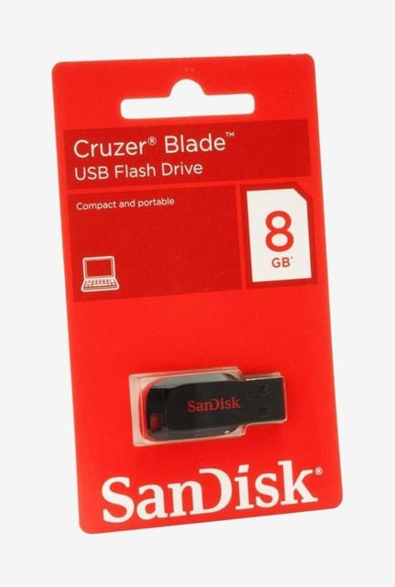 Buy Sandisk Cruzer Blade 8GB Pen Drive Online at best price in