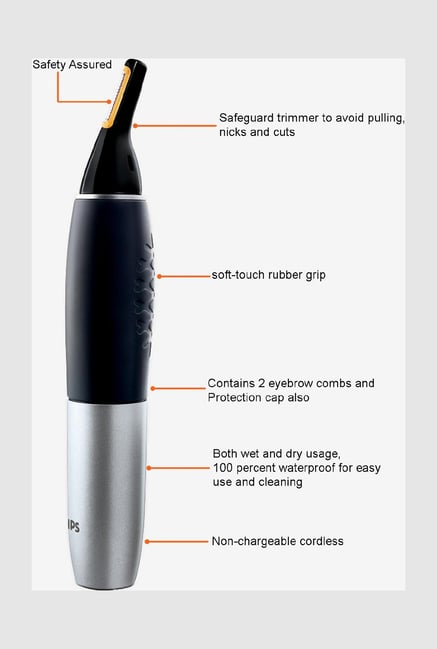 Buy Philips Nt9110 30 Nose Trimmer Black Silver Online At Tata