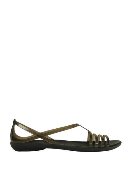 Crocs Women's Isabella Gladiator Sandal W Black/Black Outdoor Sandals - W10  (204914-060) : Amazon.in: Fashion