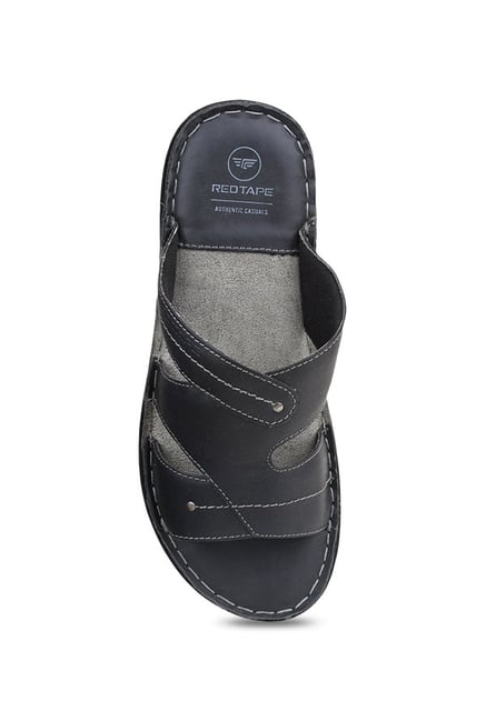 red tape men's leather sandals and floaters