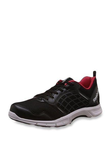reebok running shoes black and red