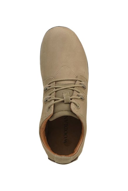 Buy Woodland Khaki Derby Shoes For Men 