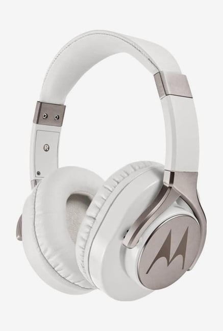 Buy Motorola Pulse Max Over The Ear Headphones (White) Online at - Main Image