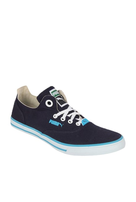 puma limnos navy blue sneakers