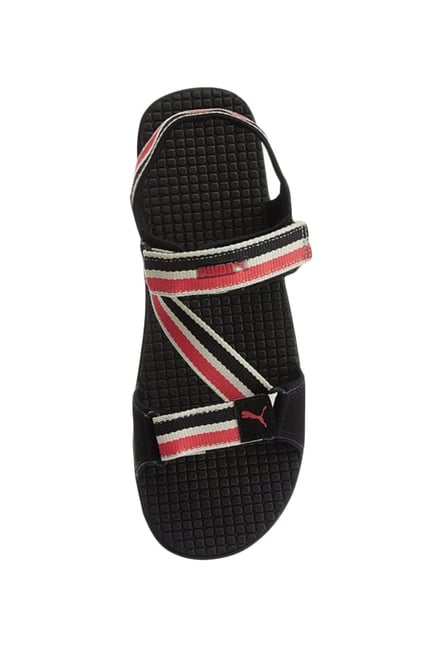 Puma red floater sandals hotsell