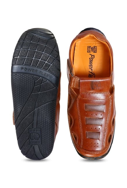 Buy RED CHIEF Black Leather Slipon Men's Casual Sandals | Shoppers Stop