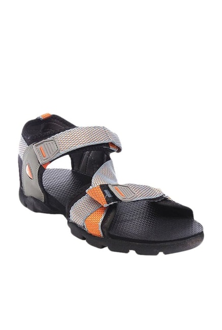 Sparx Grey \u0026 Orange Floater Sandals 