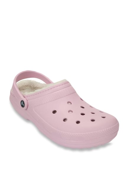 Fur lined hot sale pink crocs