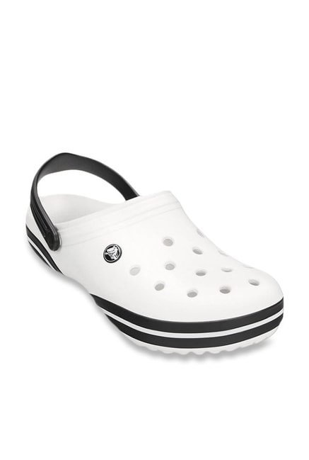 crocs white and black