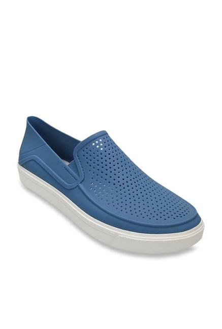 Crocs Men s CitiLane Roka Dusty Blue White Casual Shoes