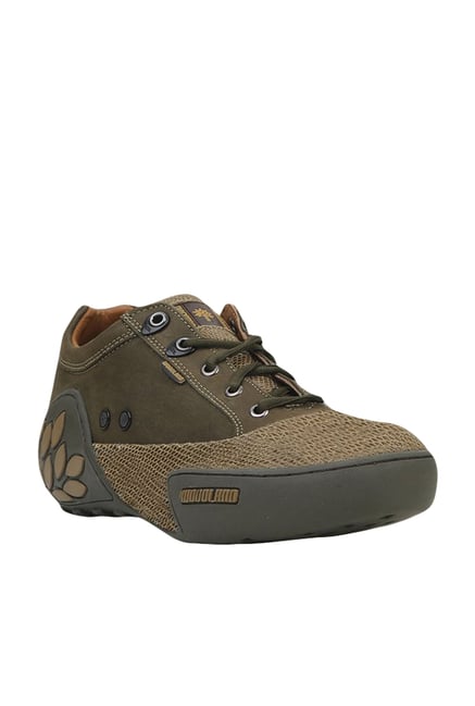 woodland olive casual shoes