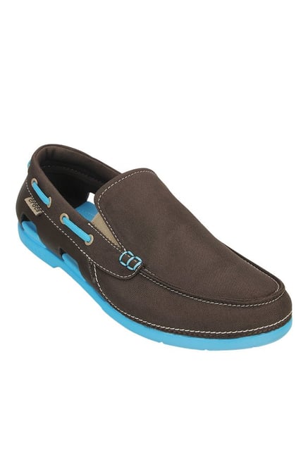 Slip On Crocs Boat Shoes Buy Crocs Beach Line Espresso Electric