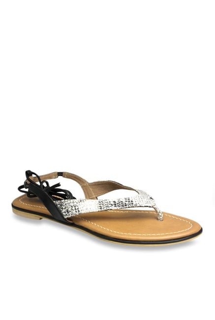Toe Post Faux Pearl Decor Flat Gladiator Sandals | SHEIN IN