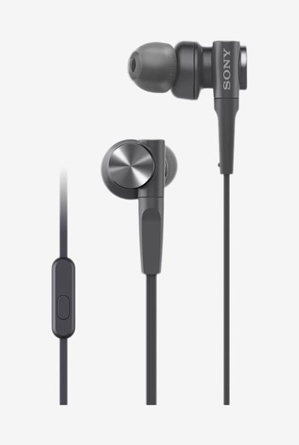 Sony MDR-XB55AP Wired in-Ear Headphone with Mic (Black)