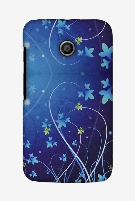 Amzer Midnight Lily Designer Soft Case Back Cover for Moto E