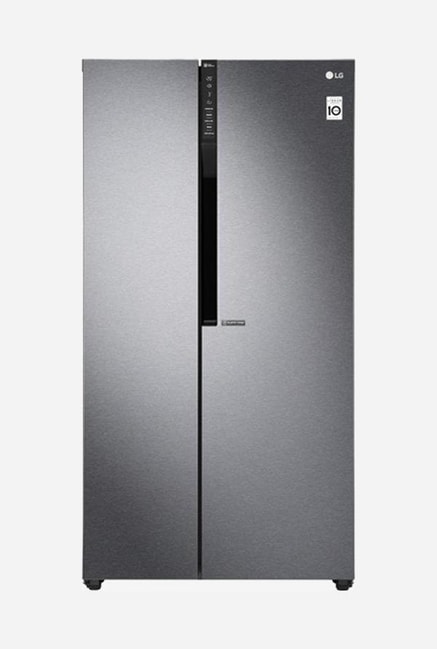 LG 679L Frost Free Side by Side Refrigerator (Dazzle Steel, GC-B247KQDV)