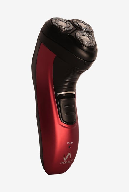 Umanac SH9000 360 Degree Rotation Triple Head Shaver (Red)