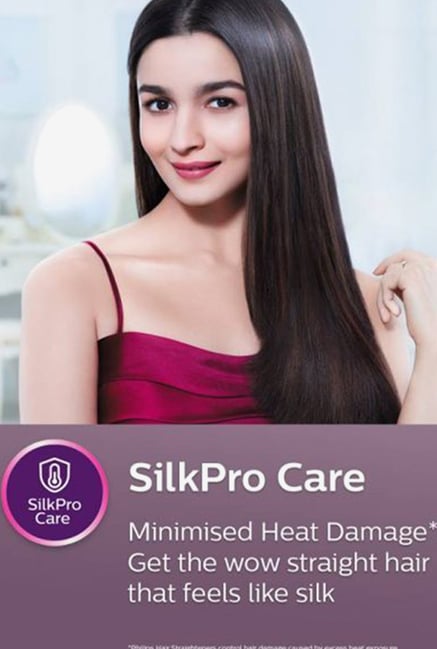 philips straightener with silk procare