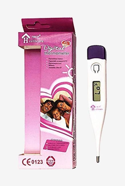 MCP DT01 F Scale Digital Thermometer (White/Pink)