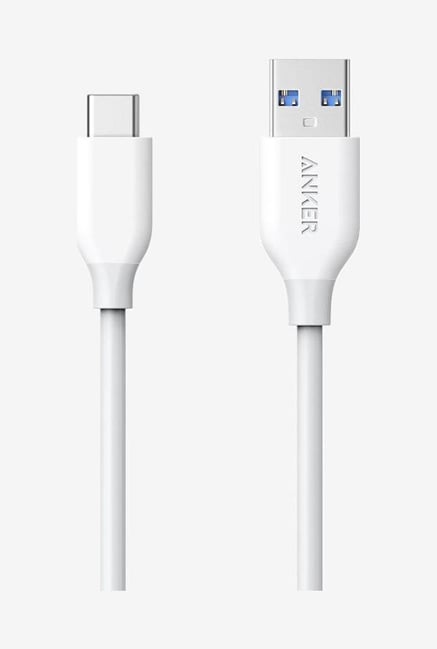 Anker A8163H21 Powerline USB C to USB 3.0 Cable White