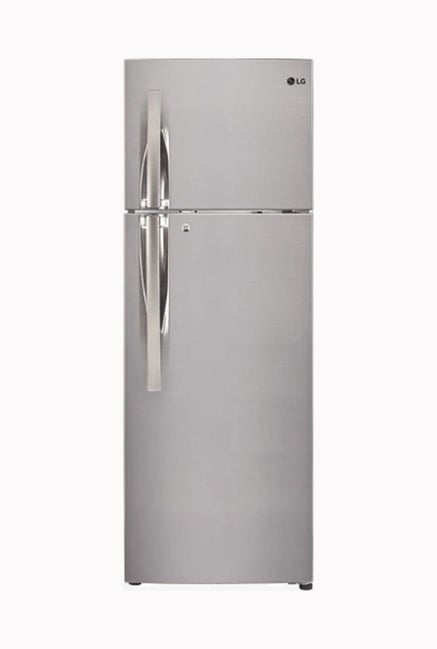 LG 308 L Inverter 4 Star 2019 /3 Star 2020 FF Double Door Refrigerator Shiny Steel, GL T322RPZN